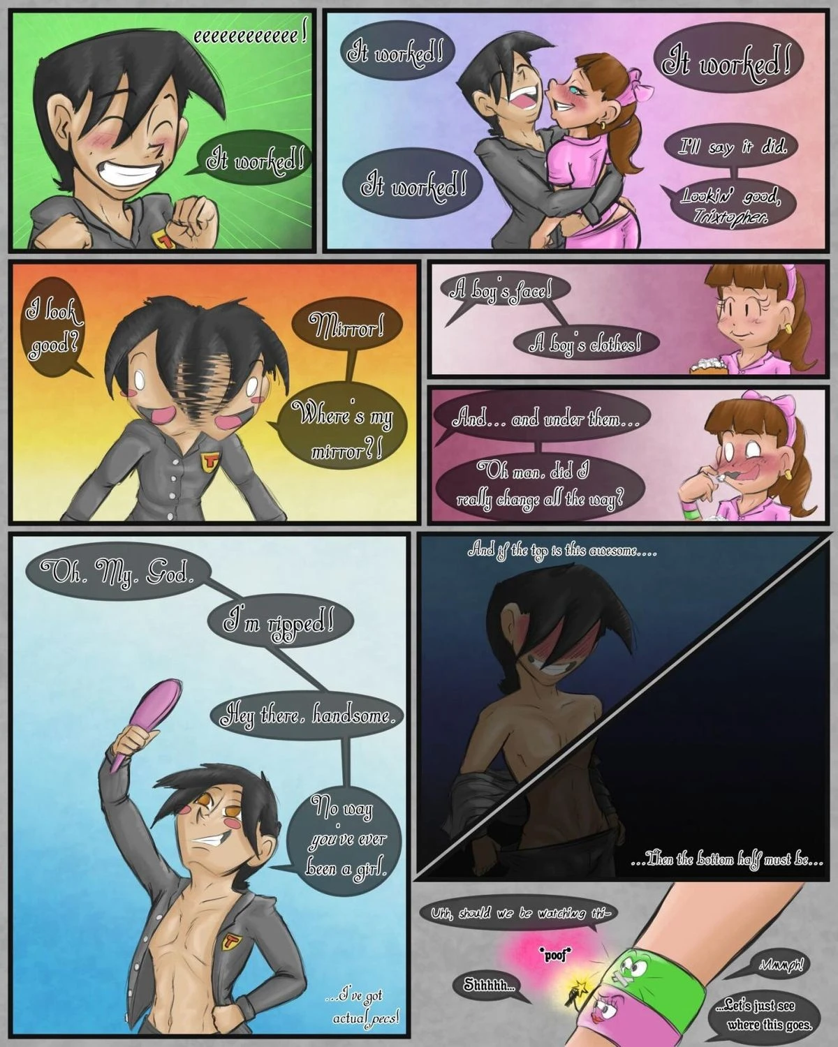 Sleepover Surprise porn comic picture 17