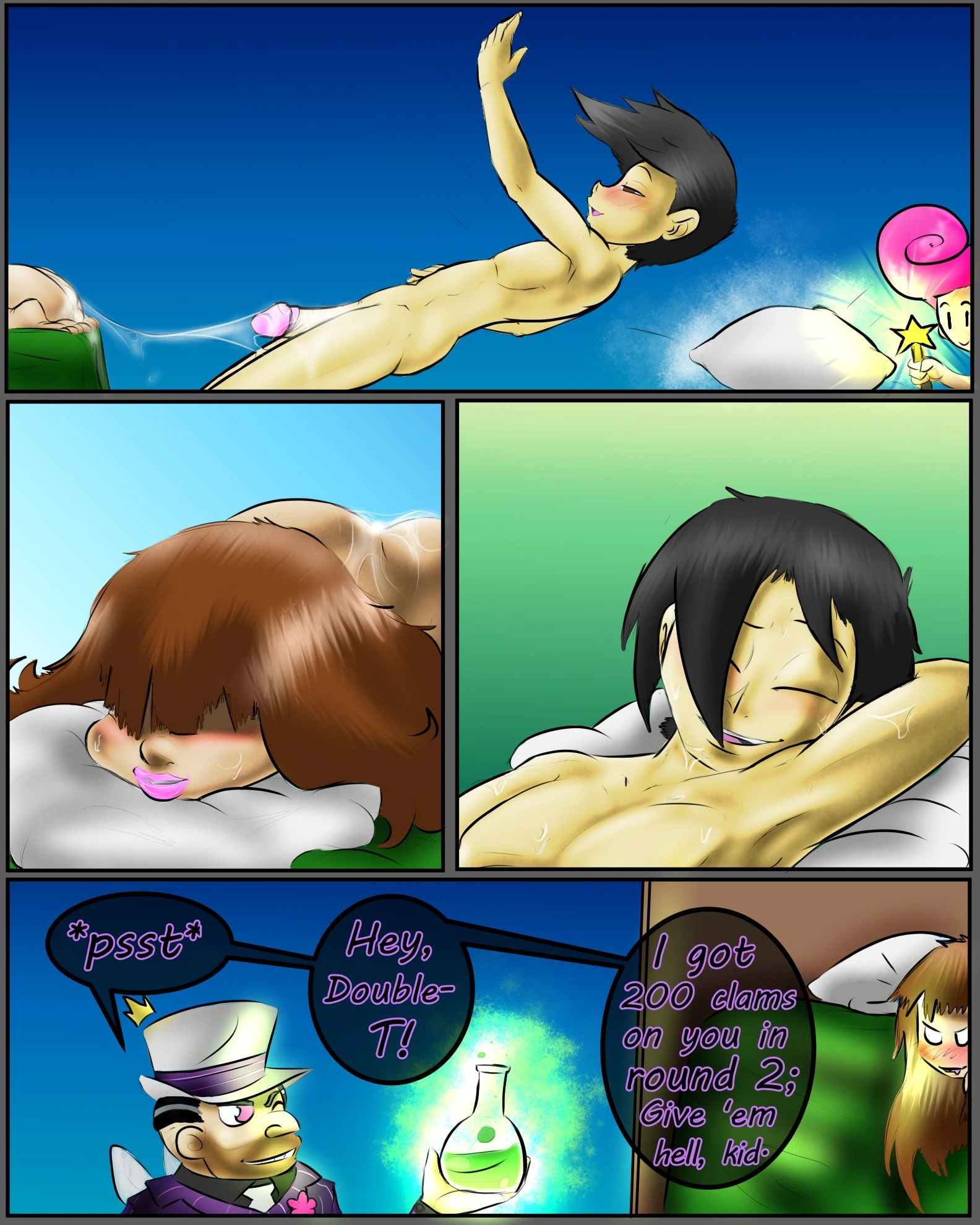 Sleepover Surprise porn comic picture 32
