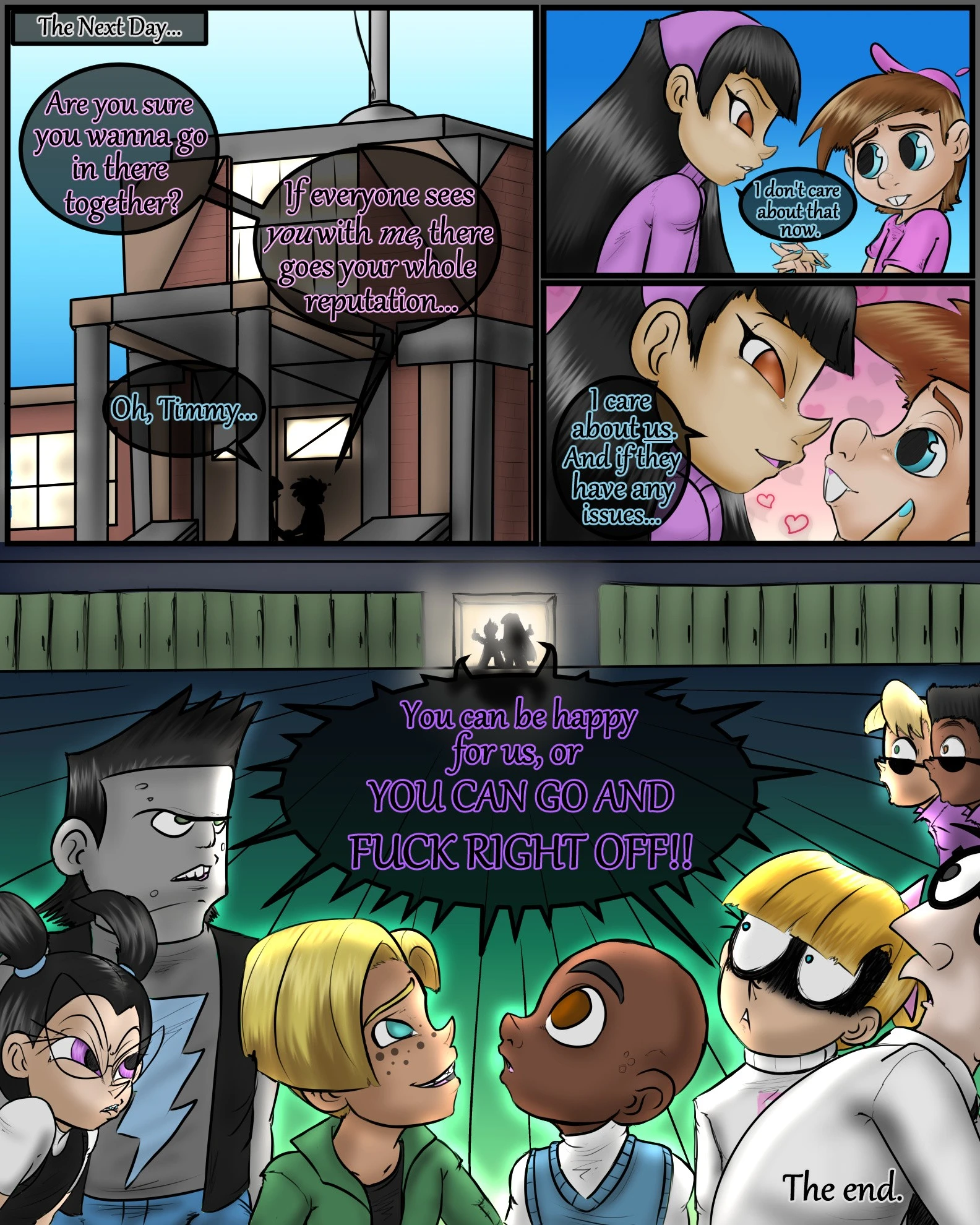 Sleepover Surprise porn comic picture 40