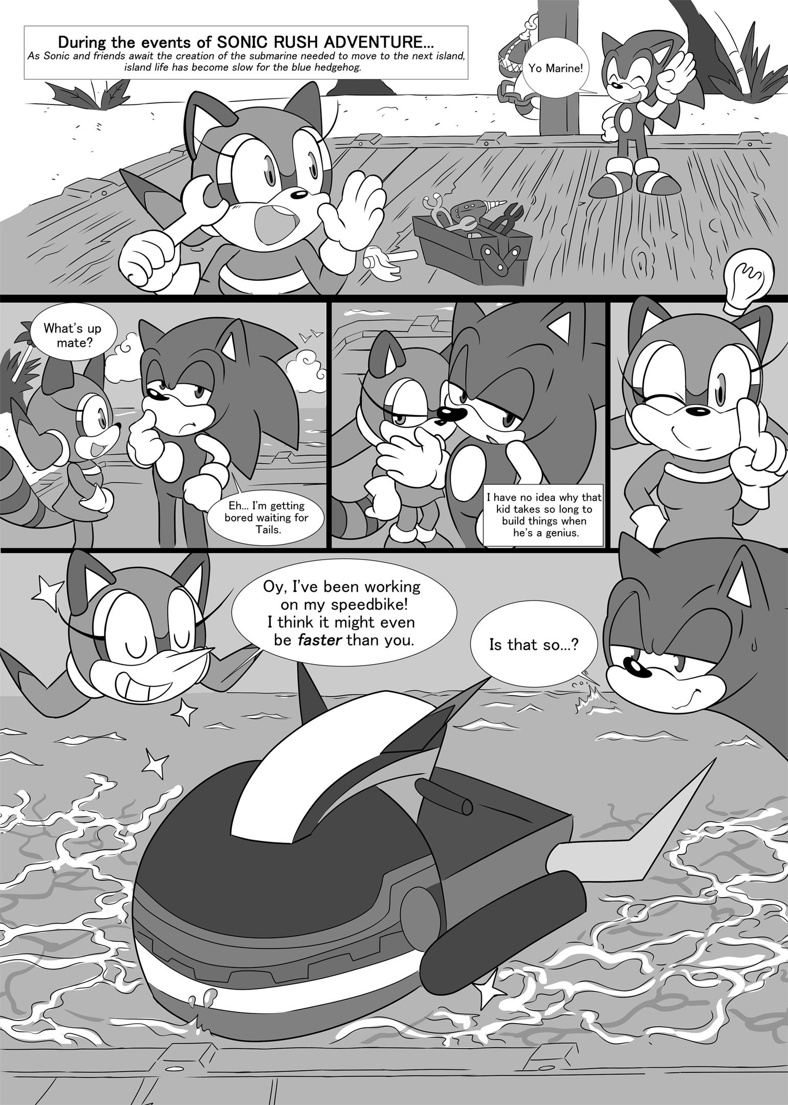 Sonic & Marine New Venture! porn comic picture 2