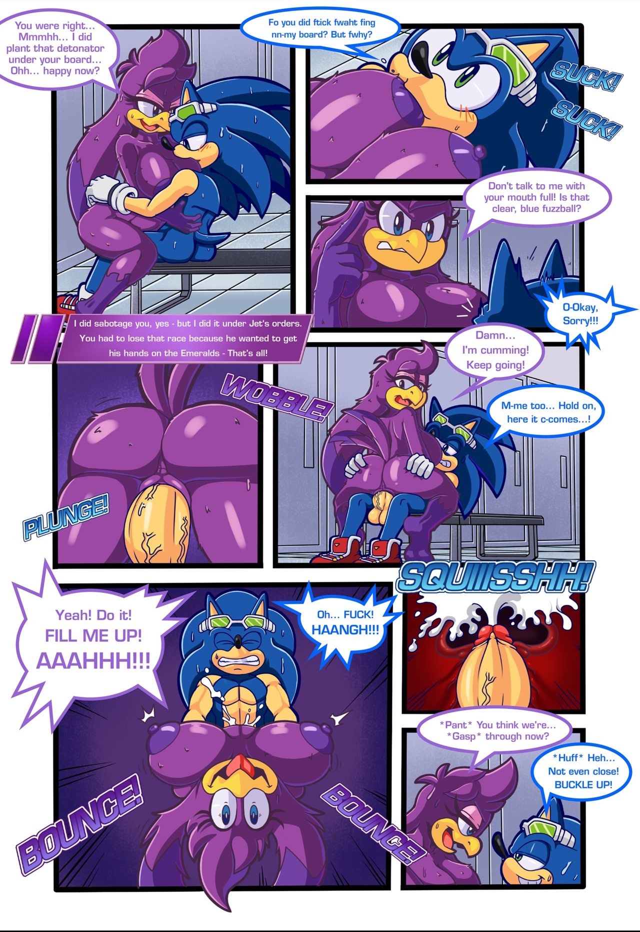 Sonic Riding Dirty porn comic picture 8