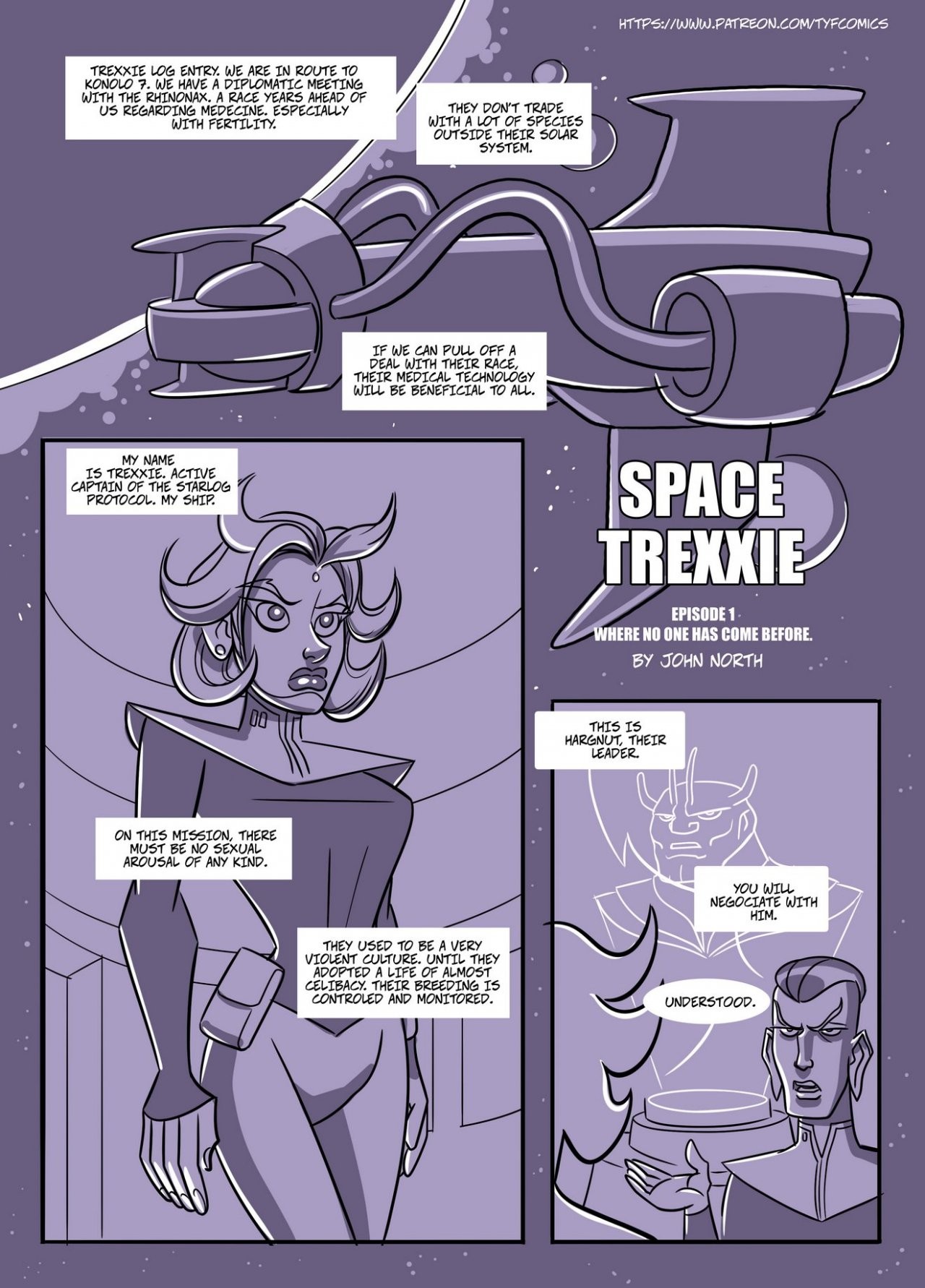 Space Trexxie porn comic picture 3