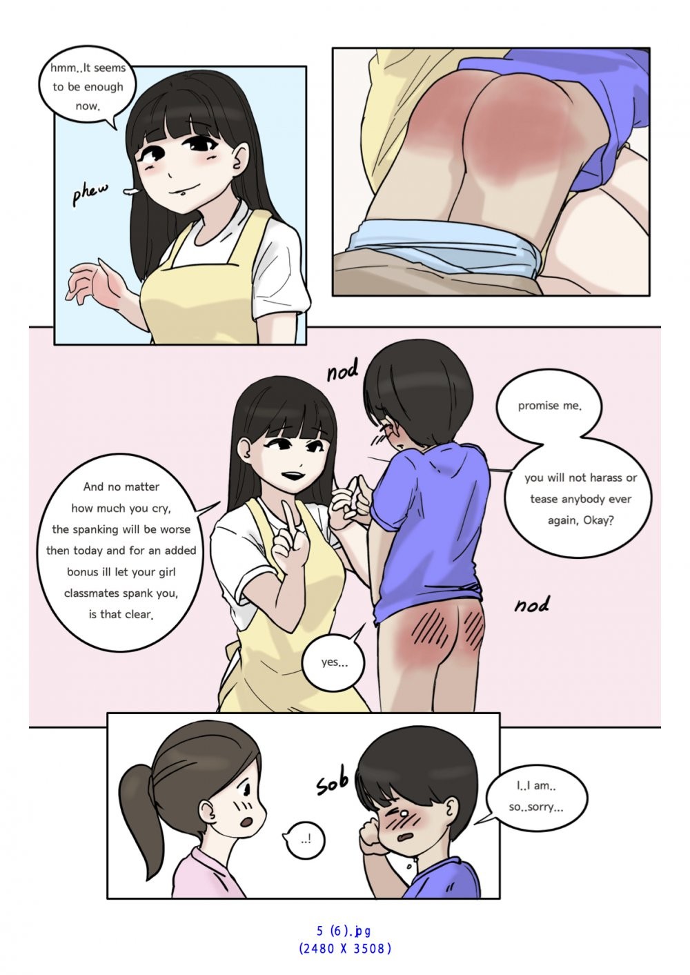 Spanking - Oshiritataki porn comic picture 13