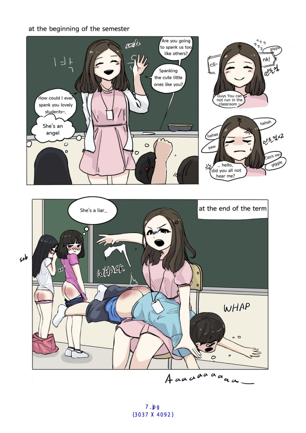 Spanking - Oshiritataki porn comic picture 18