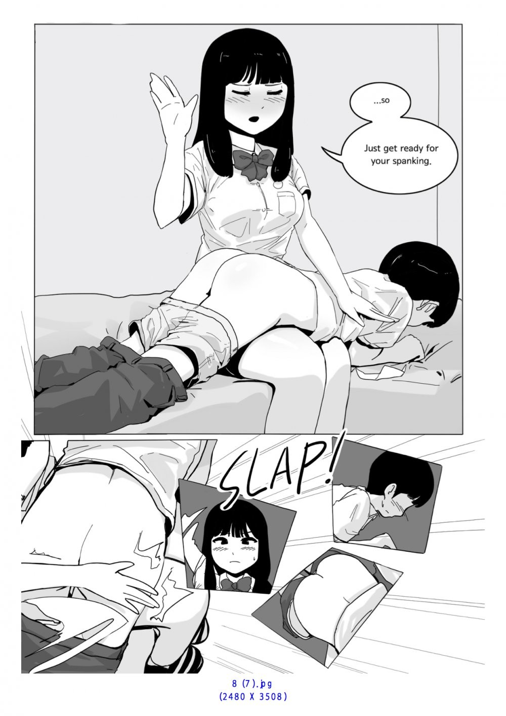 Spanking - Oshiritataki porn comic picture 25