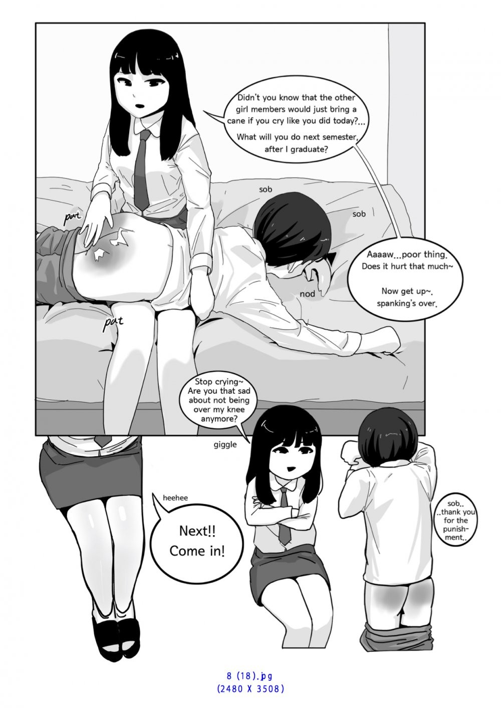Spanking - Oshiritataki porn comic picture 36