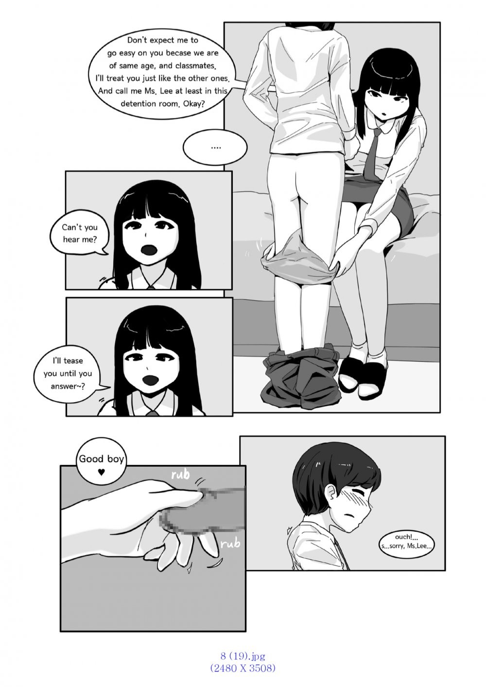 Spanking - Oshiritataki porn comic picture 37