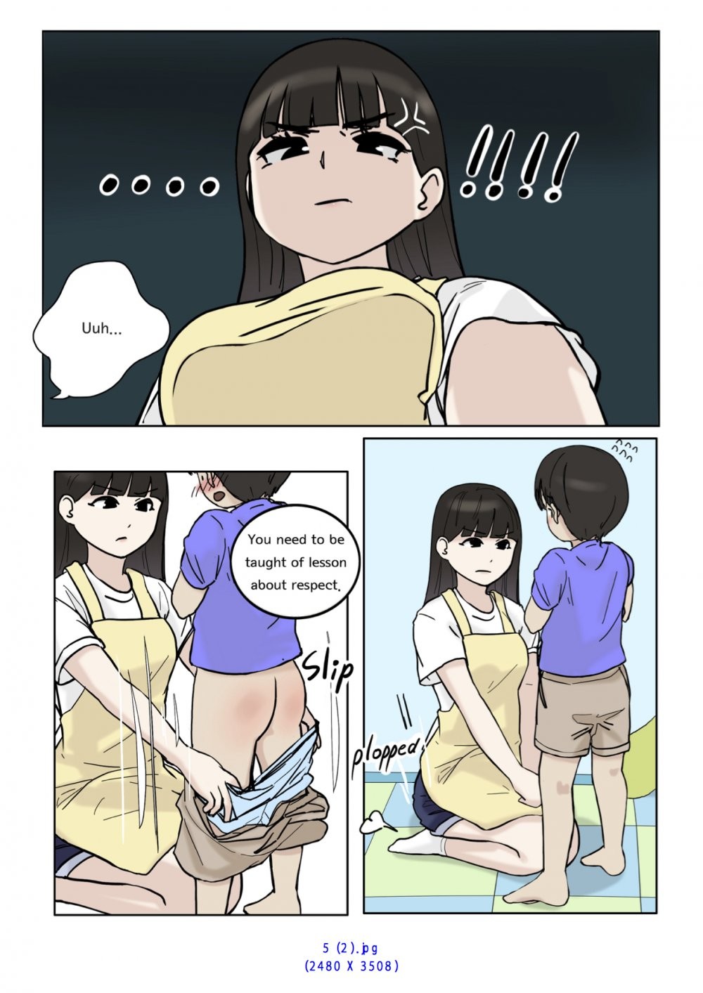 Spanking - Oshiritataki porn comic picture 9