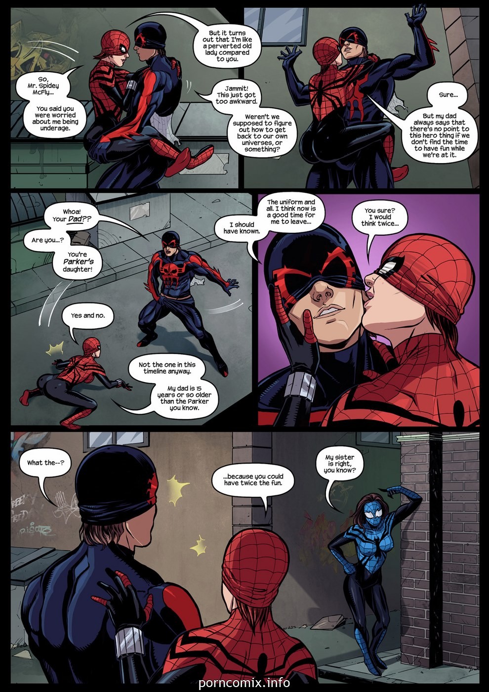 Spider-Girl Spider-Man 2099 porn comic picture 5