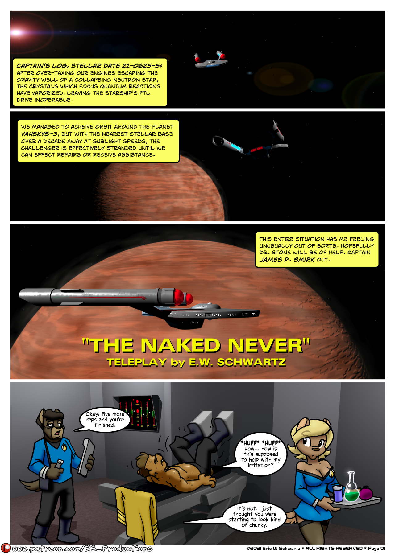 Stellar Voyages: The naked never porn comic picture 2