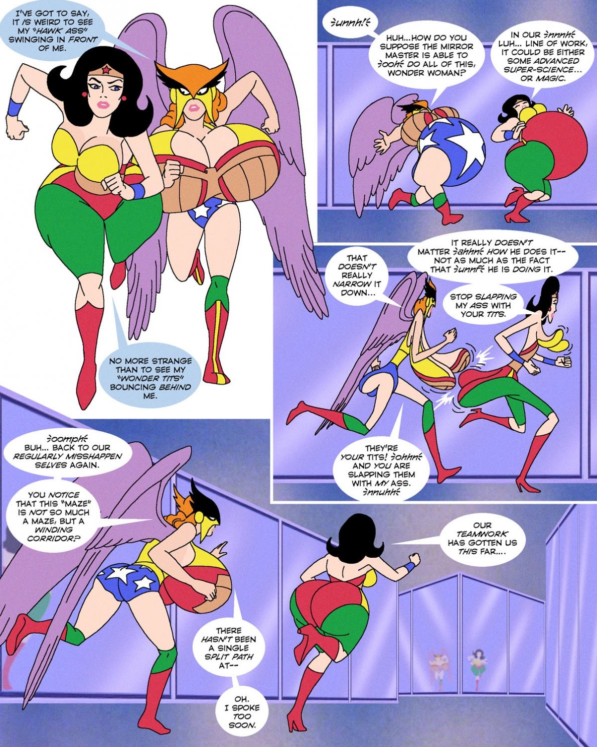 Super Friends with Benefits: Done with Mirrors porn comic picture 13