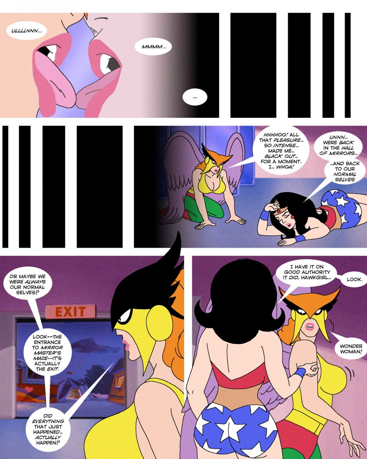 Super Friends with Benefits: Done with Mirrors porn comic picture 37
