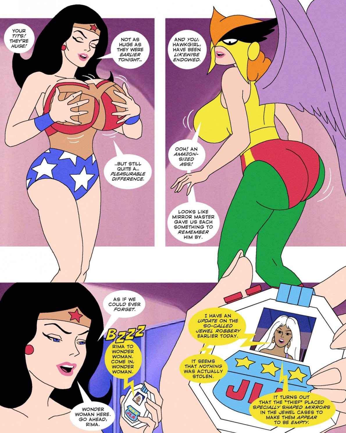 Super Friends with Benefits: Done with Mirrors porn comic picture 38