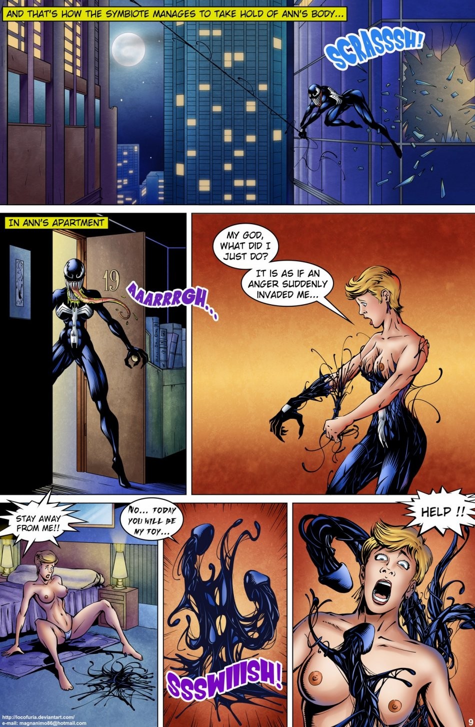 Symbiote porn comic picture 11