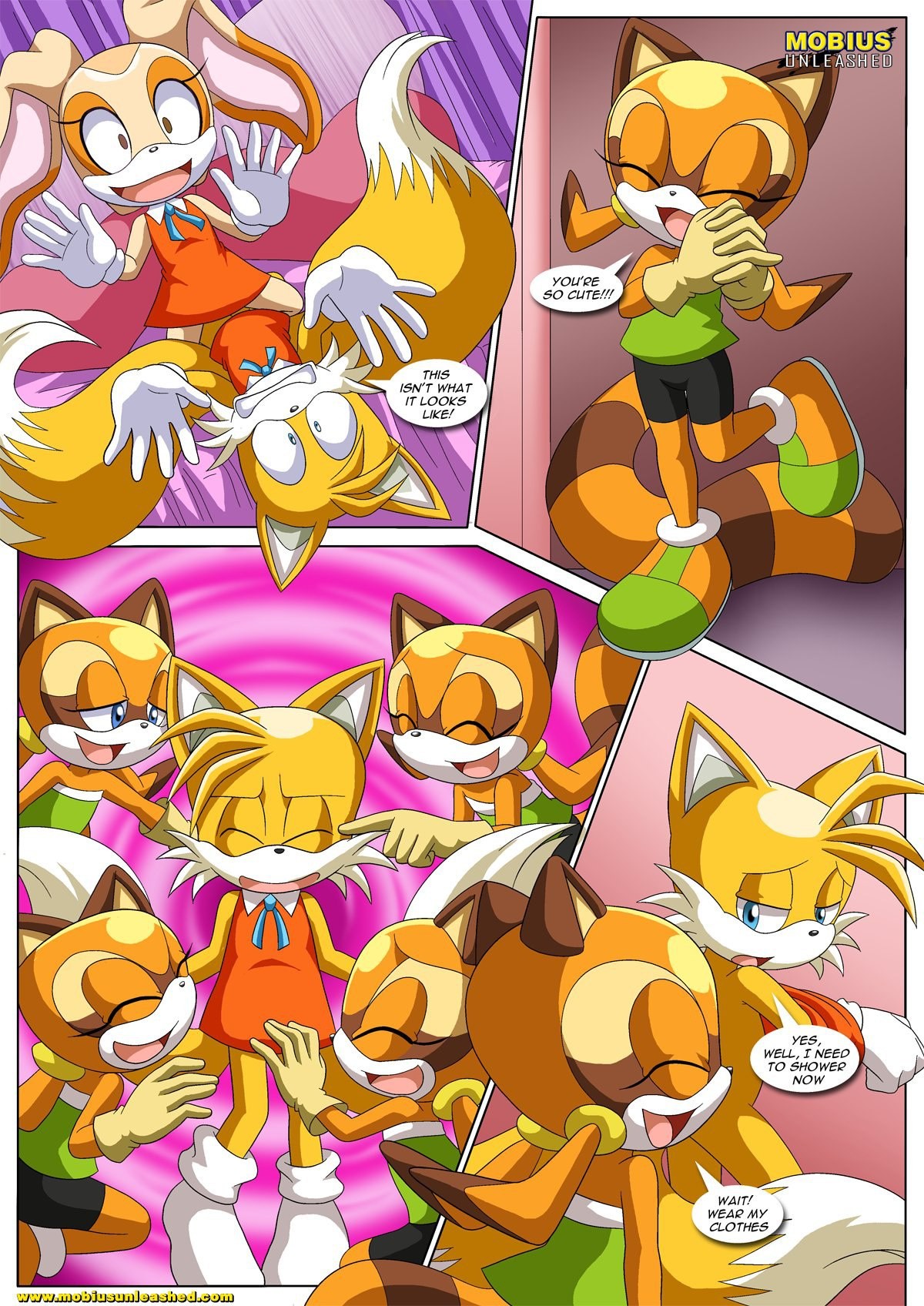 Tails and Cream 2 porn comic picture 4