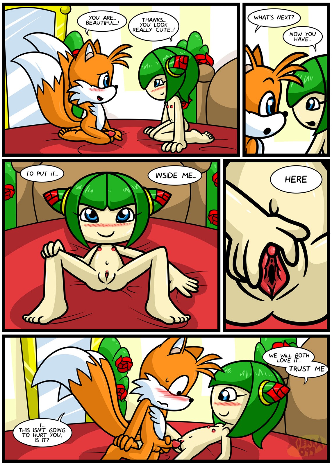 Tails & Cosmo's First Time porn comic picture 5