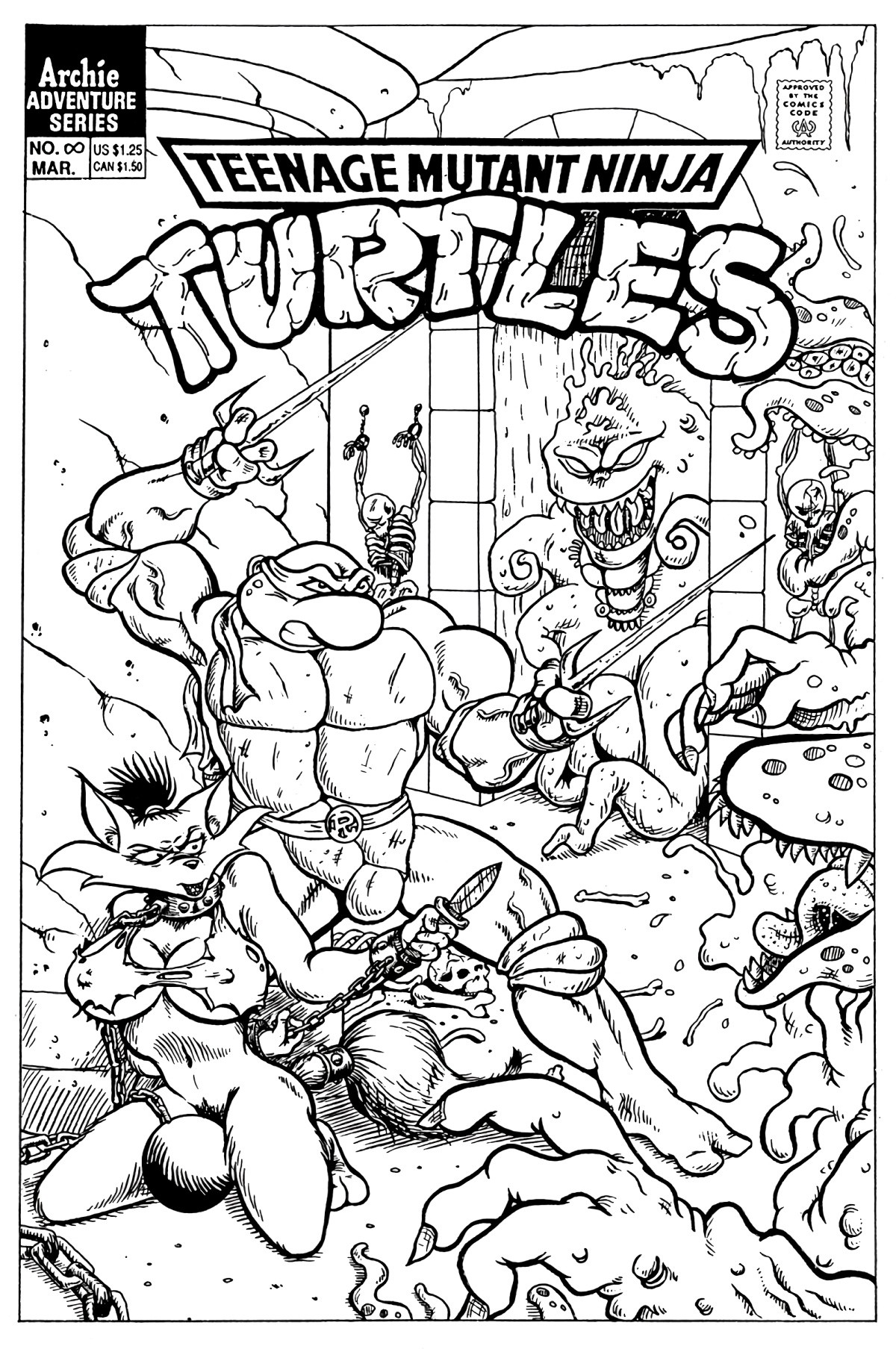 Teenage Mutant Ninja Turtles porn comic picture 1