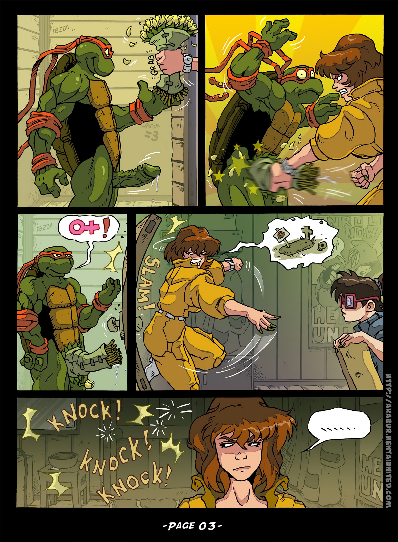 Teenage Mutant Ninja Turtles: The Slut From Channel porn comic picture 4