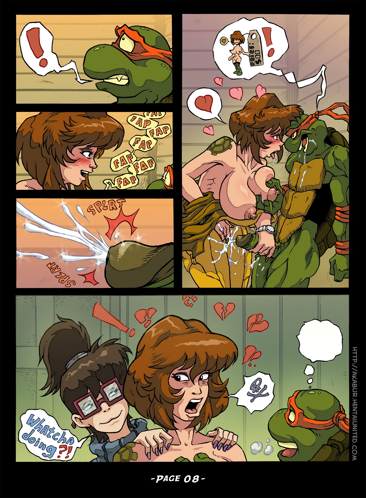 Teenage Mutant Ninja Turtles: The Slut From Channel porn comic picture 9