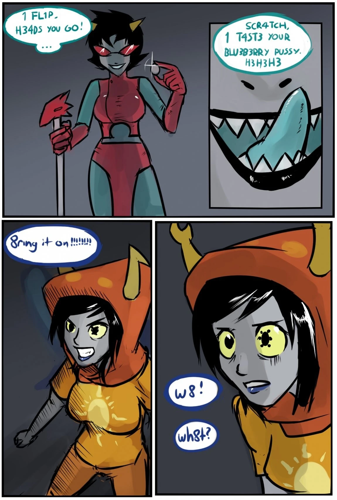 Terezi/Vriska porn comic picture 1