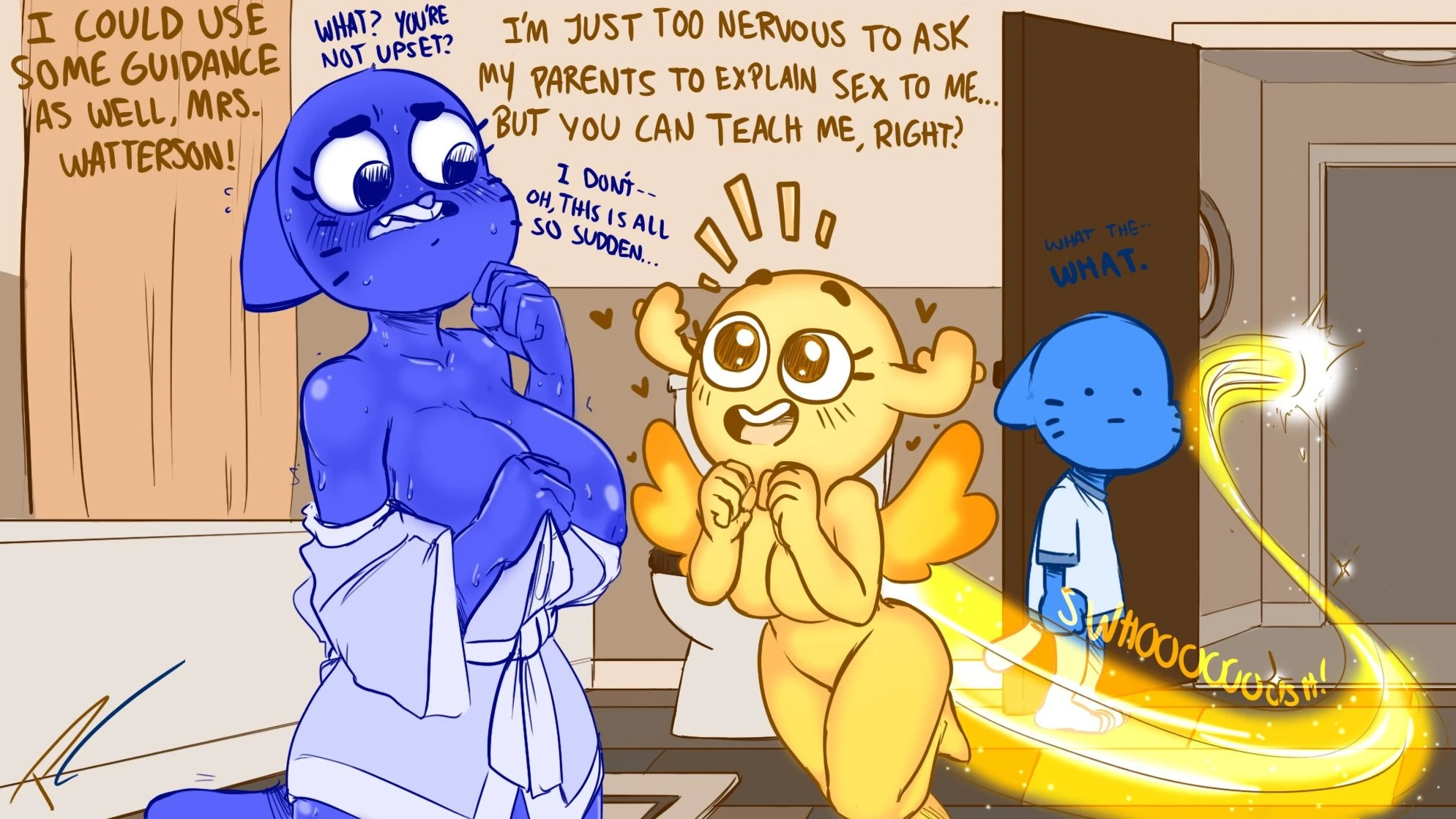 The Amazing Drain of Cumballs porn comic picture 32