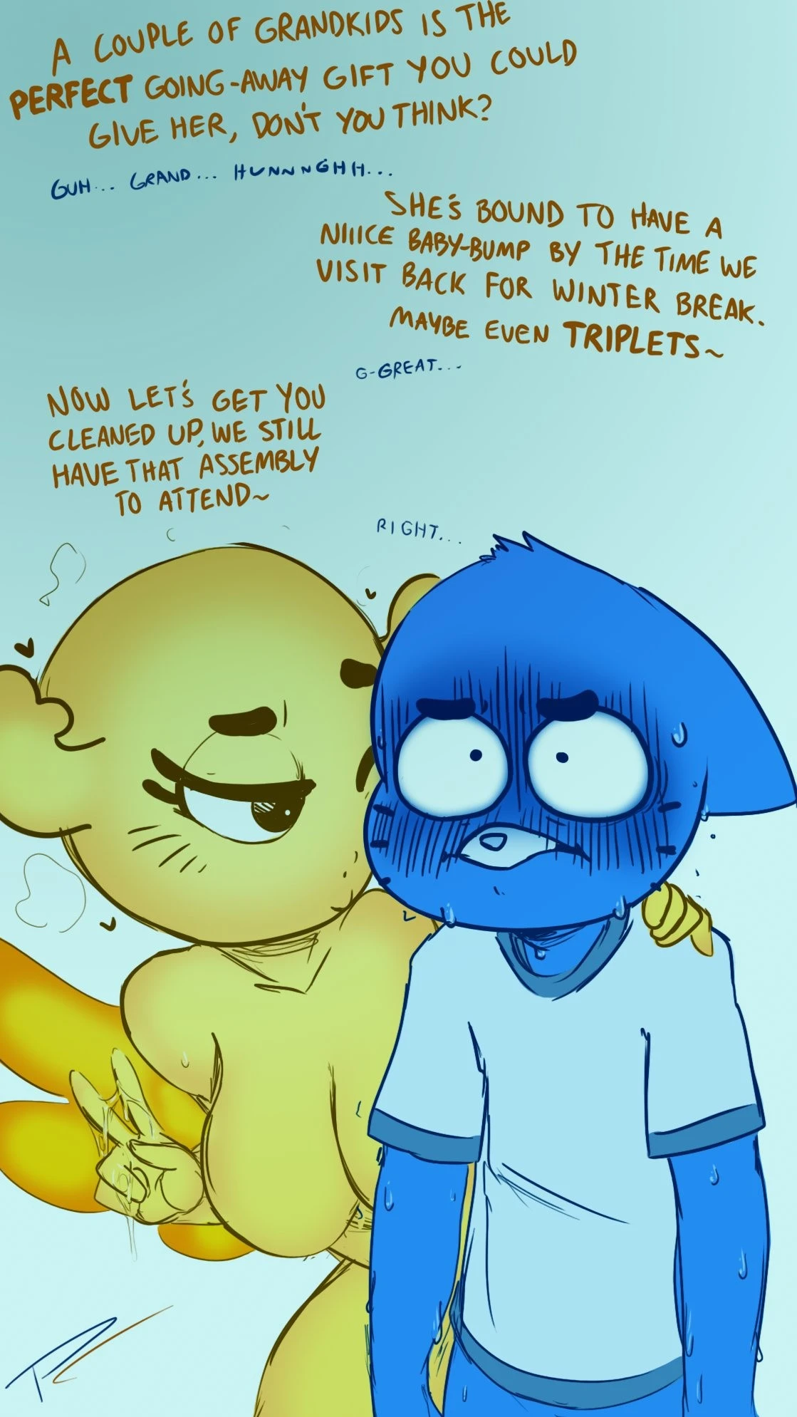 The Amazing Drain of Cumballs porn comic picture 44