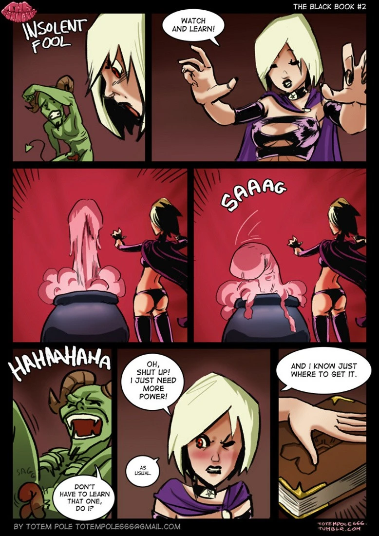 The Cummoner The Black Book porn comic picture 3