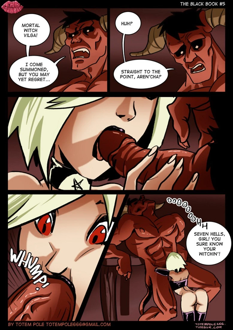 The Cummoner The Black Book porn comic picture 6