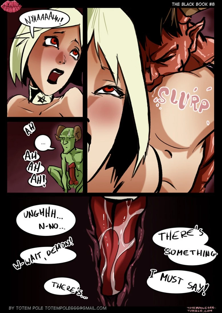 The Cummoner The Black Book porn comic picture 9