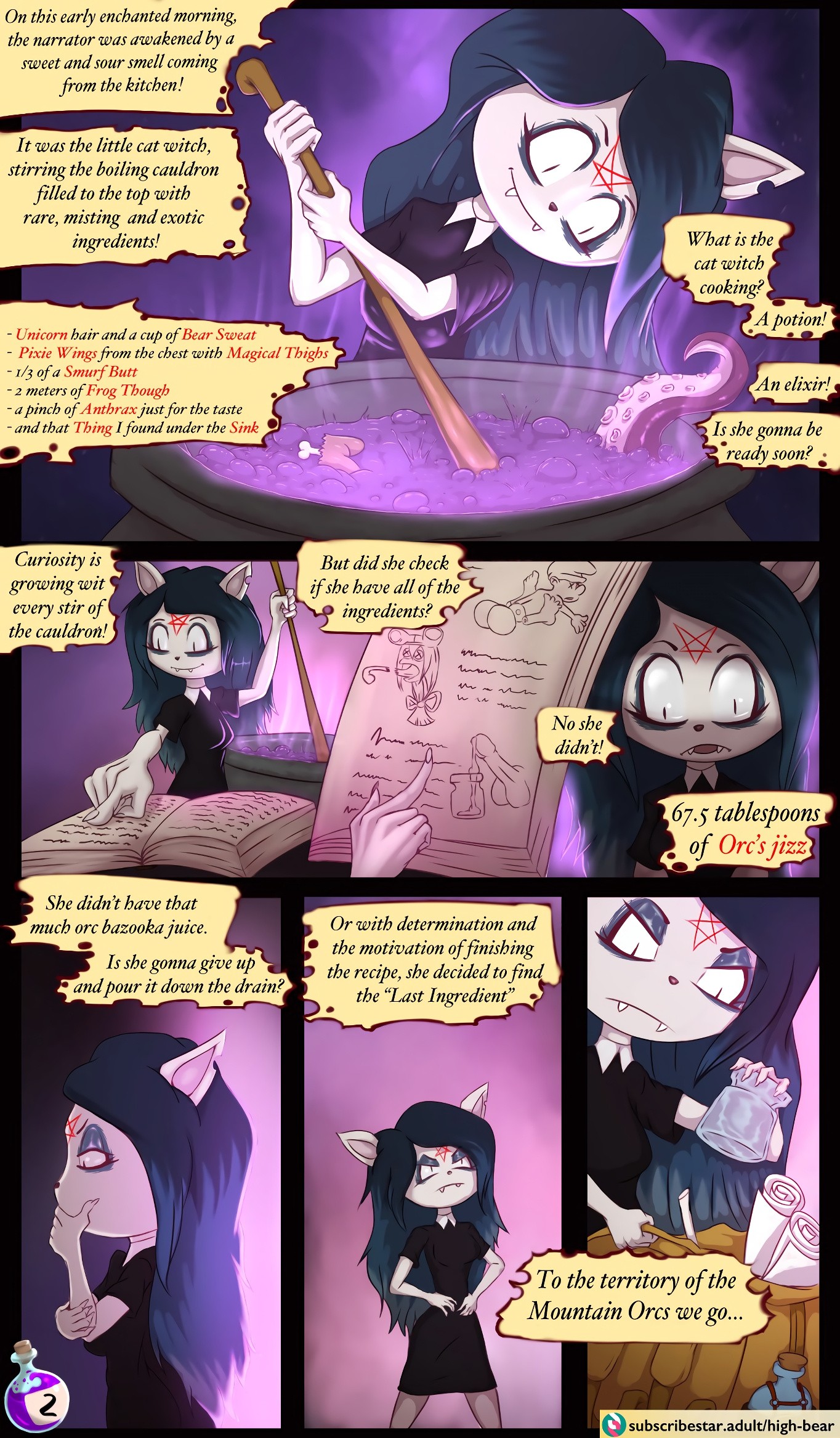 The Empty Jar And The Hardworking Witch porn comic picture 2