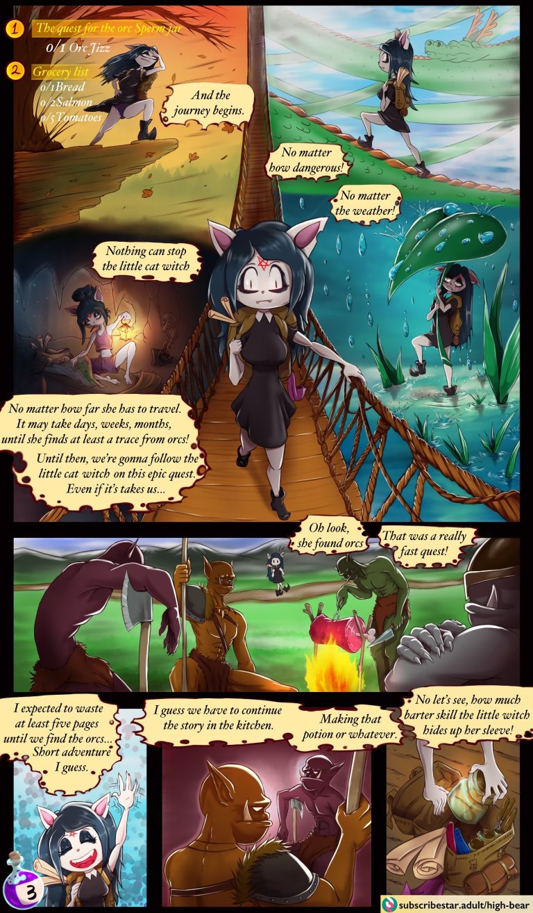 The Empty Jar And The Hardworking Witch porn comic picture 3