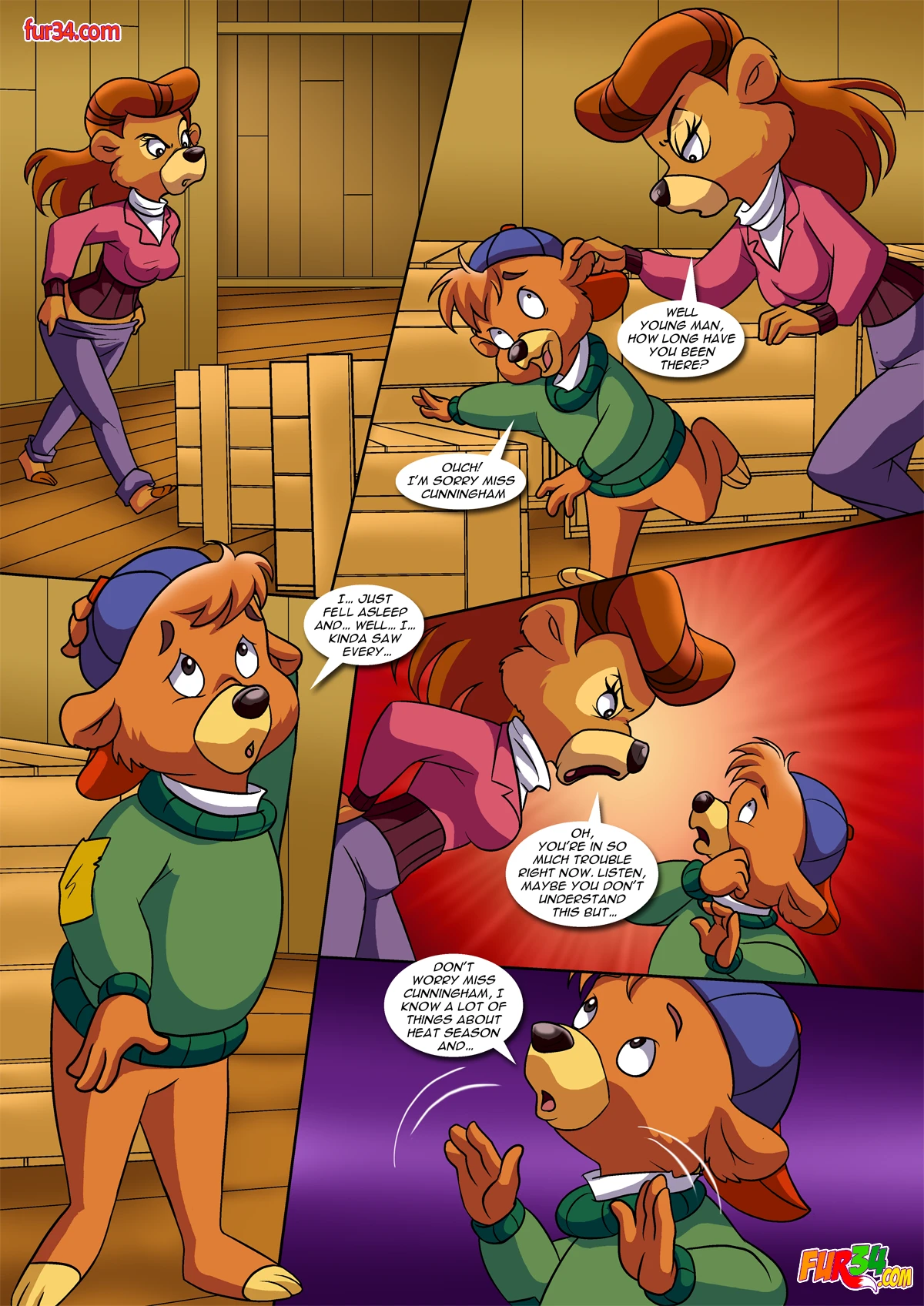 The lady and the cub porn comic picture 4