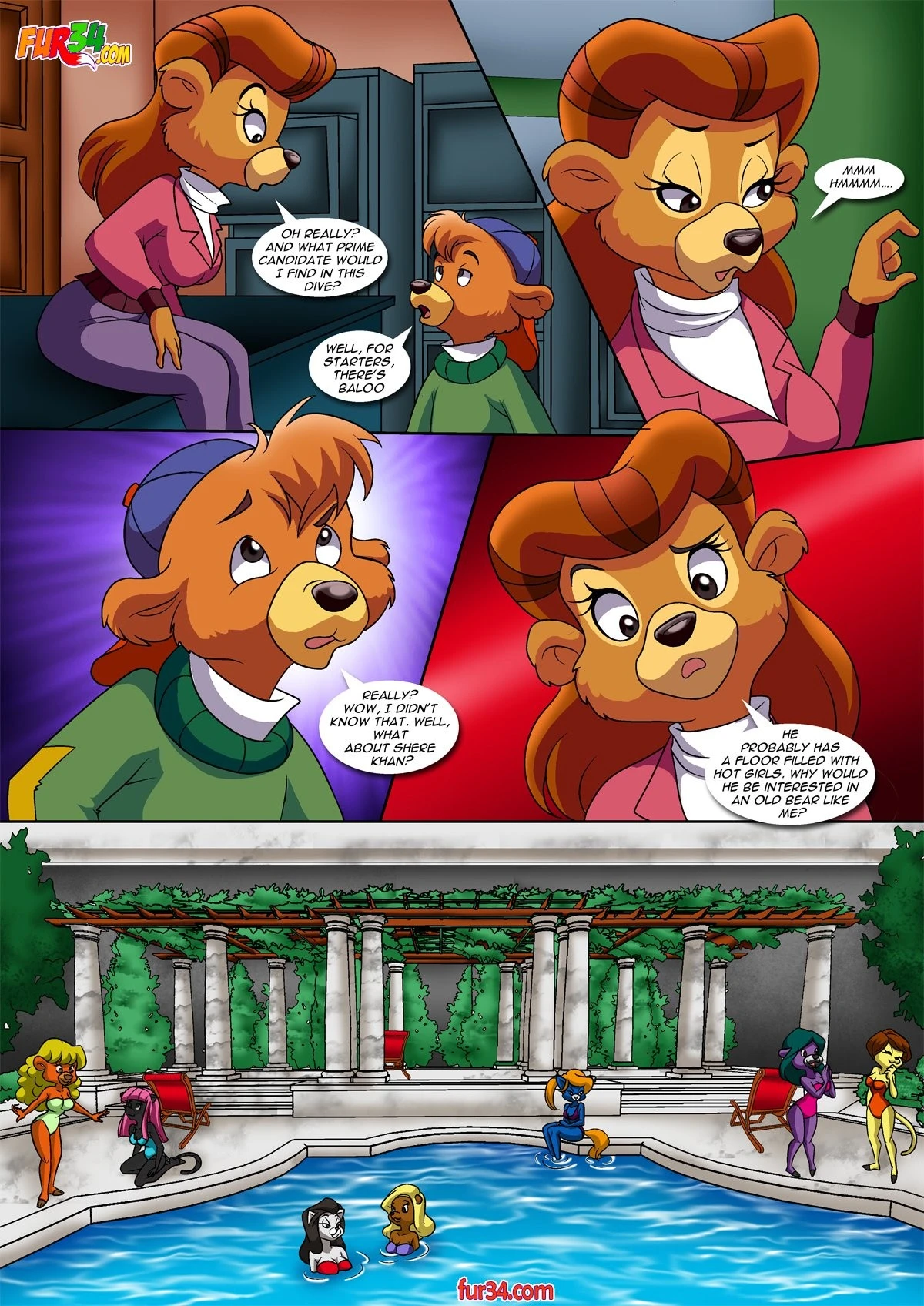 The lady and the cub porn comic picture 6