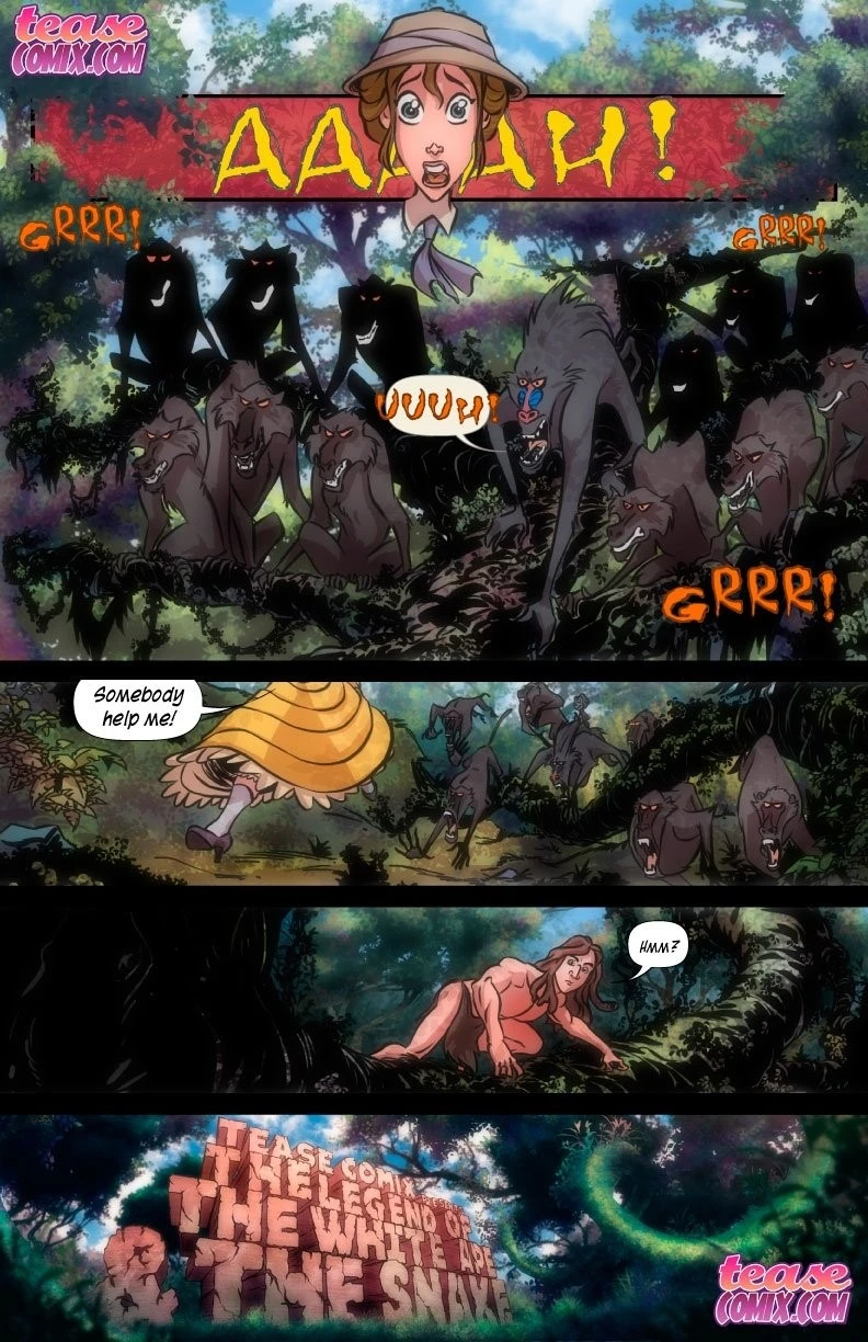 The Legend of the White Ape and the Snake porn comic picture 1