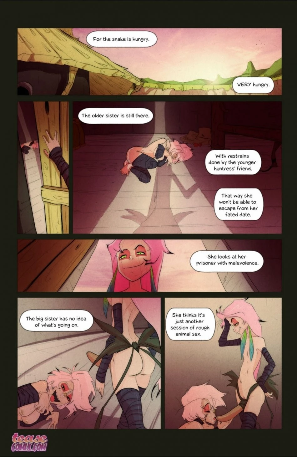 The Snake and The Girl 4 porn comic picture 22