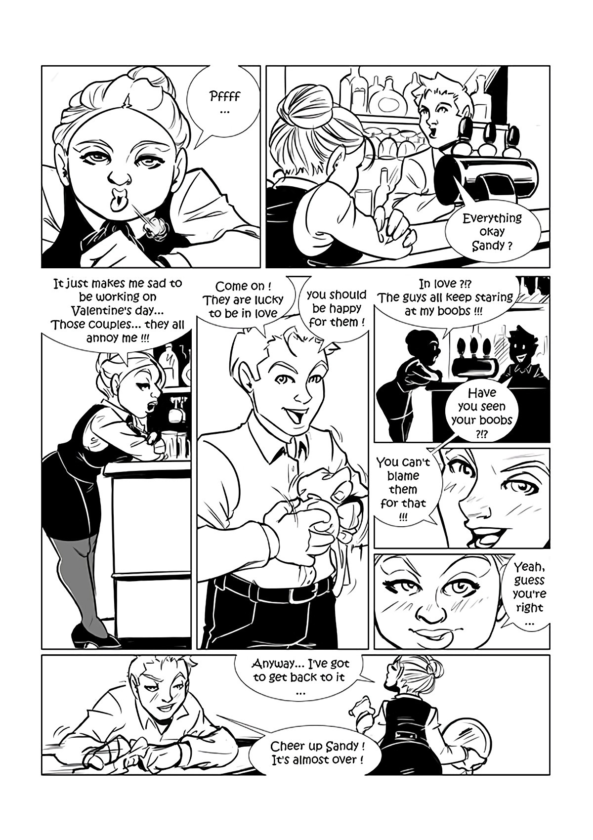 The Waitress - Valentine's day special porn comic picture 3