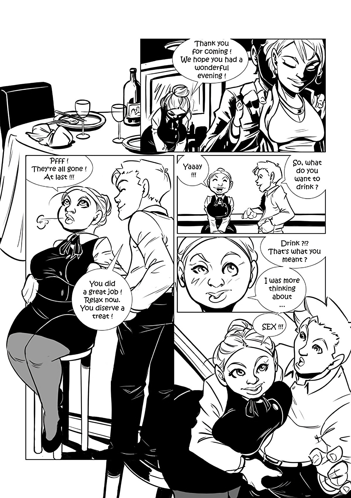 The Waitress - Valentine's day special porn comic picture 4