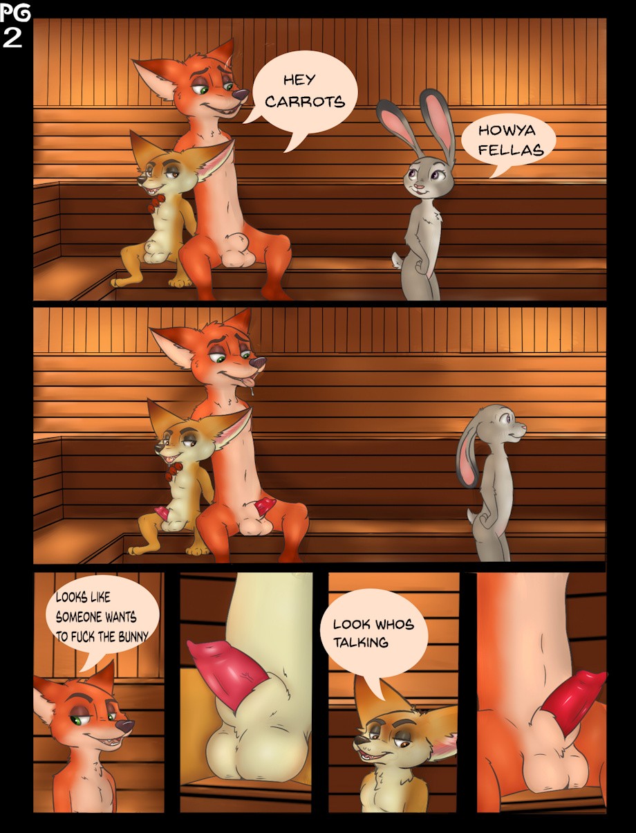 Two foxes one bun porn comic picture 2