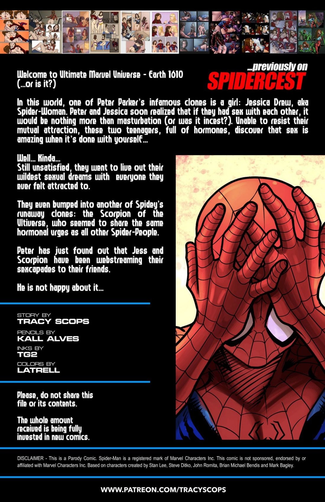 Ultimate Spider-Man XXX 12 - Spidercest - An itsy bitsy spider climbs up porn comic picture 2