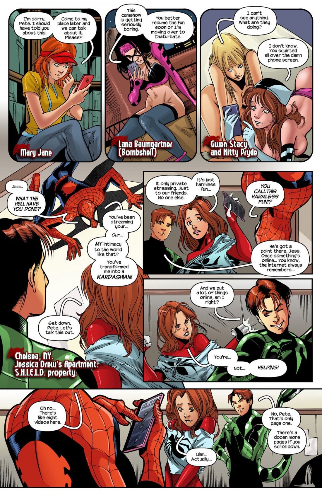 Ultimate Spider-Man XXX 12 - Spidercest - An itsy bitsy spider climbs up porn comic picture 3
