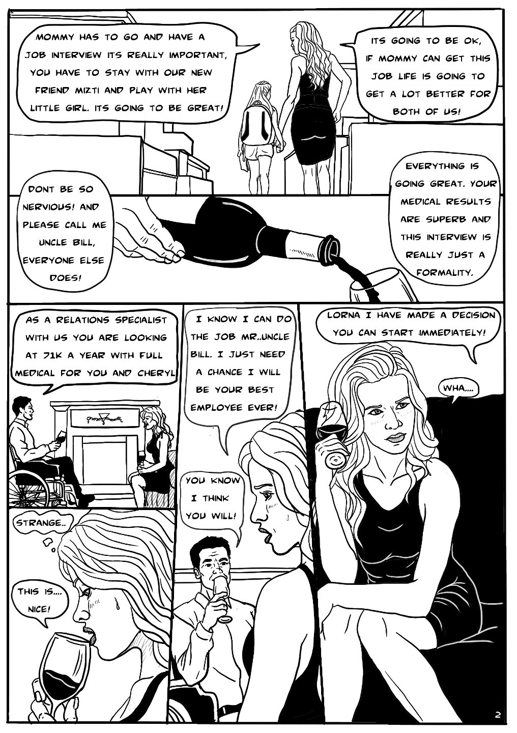 Unlucky Lorna the beginning porn comic picture 2