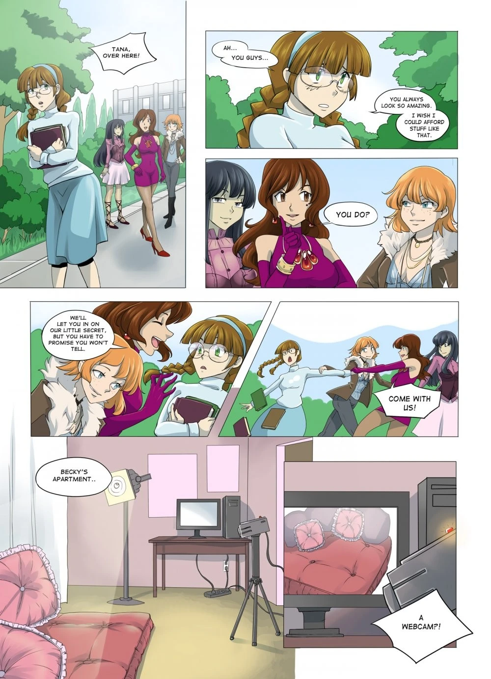 Webcam Girls porn comic picture 1