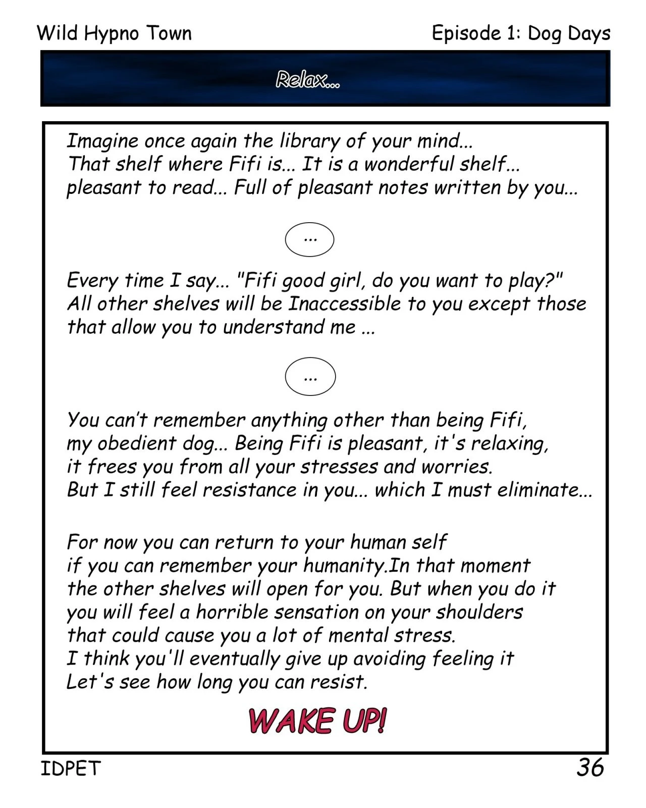 Wild Hypno Town porn comic picture 38