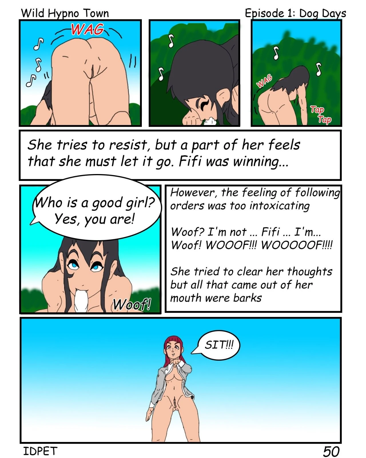Wild Hypno Town porn comic picture 52