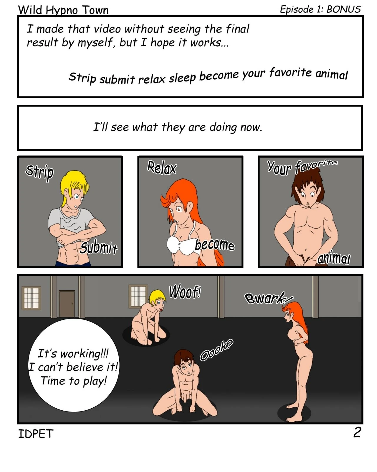 Wild Hypno Town porn comic picture 80