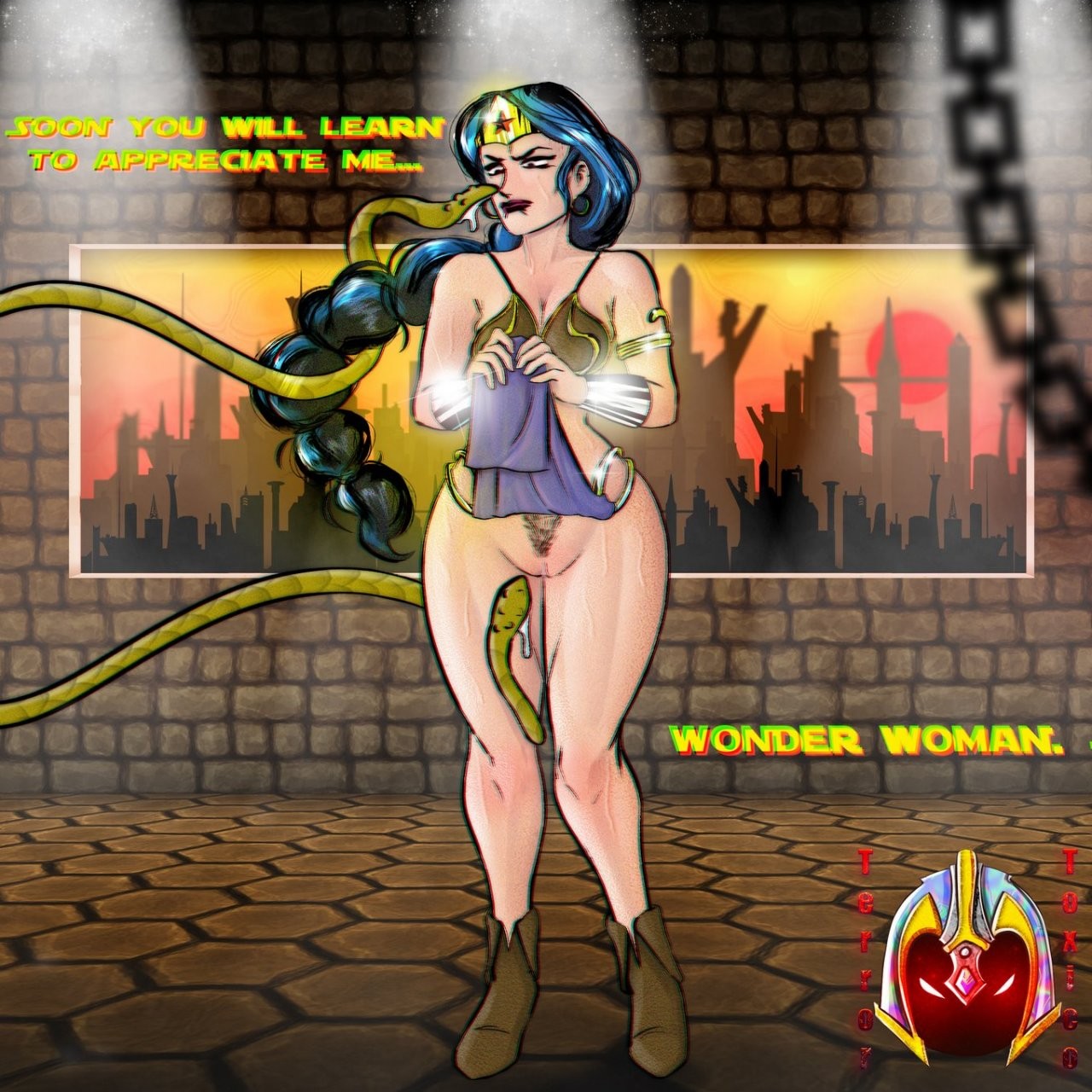 Wonder Woman X Jabba the Hutt porn comic picture 1
