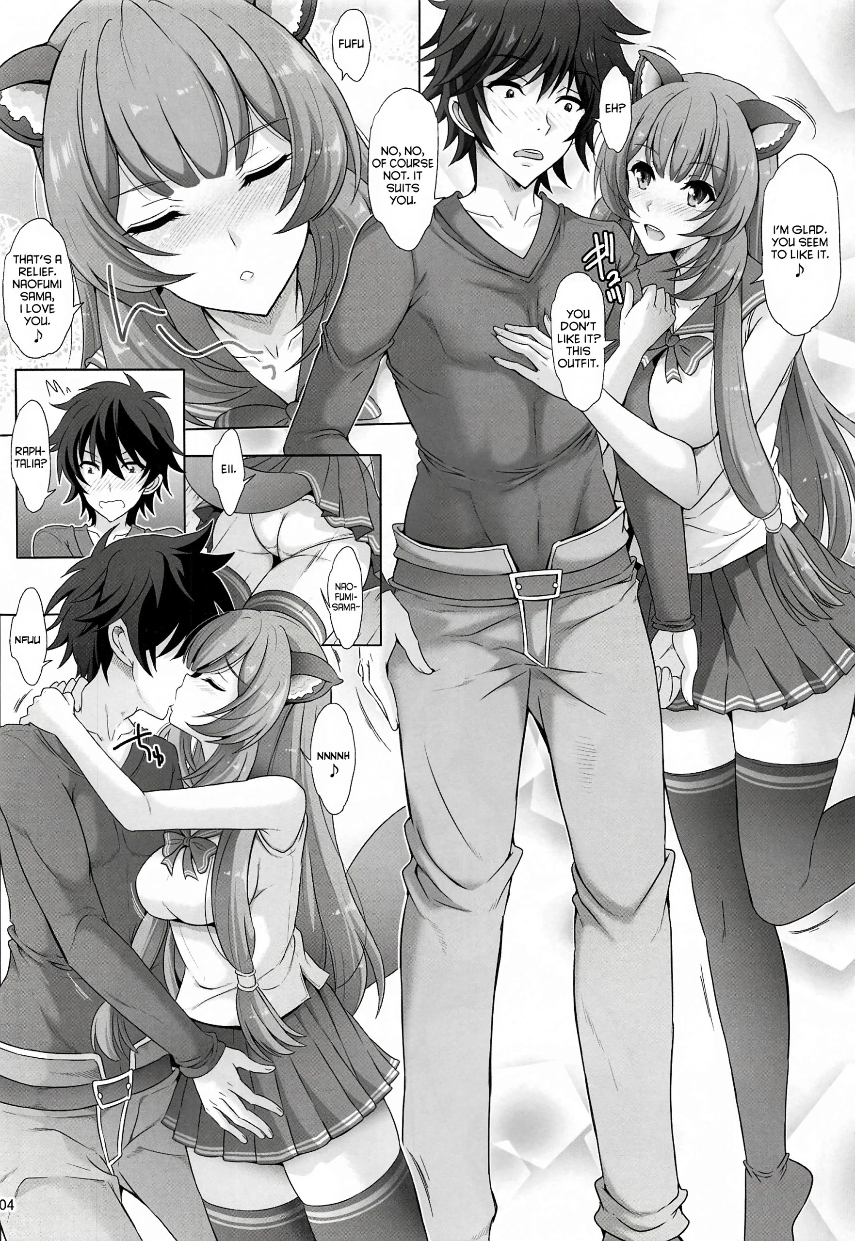 Yoru mo Sugoku Rippa na Yuusha-sama ni 1-ban Jouzu ni Gohoushi Dekiru no wa Raphtalia nandesu kara ne hentai manga picture 3