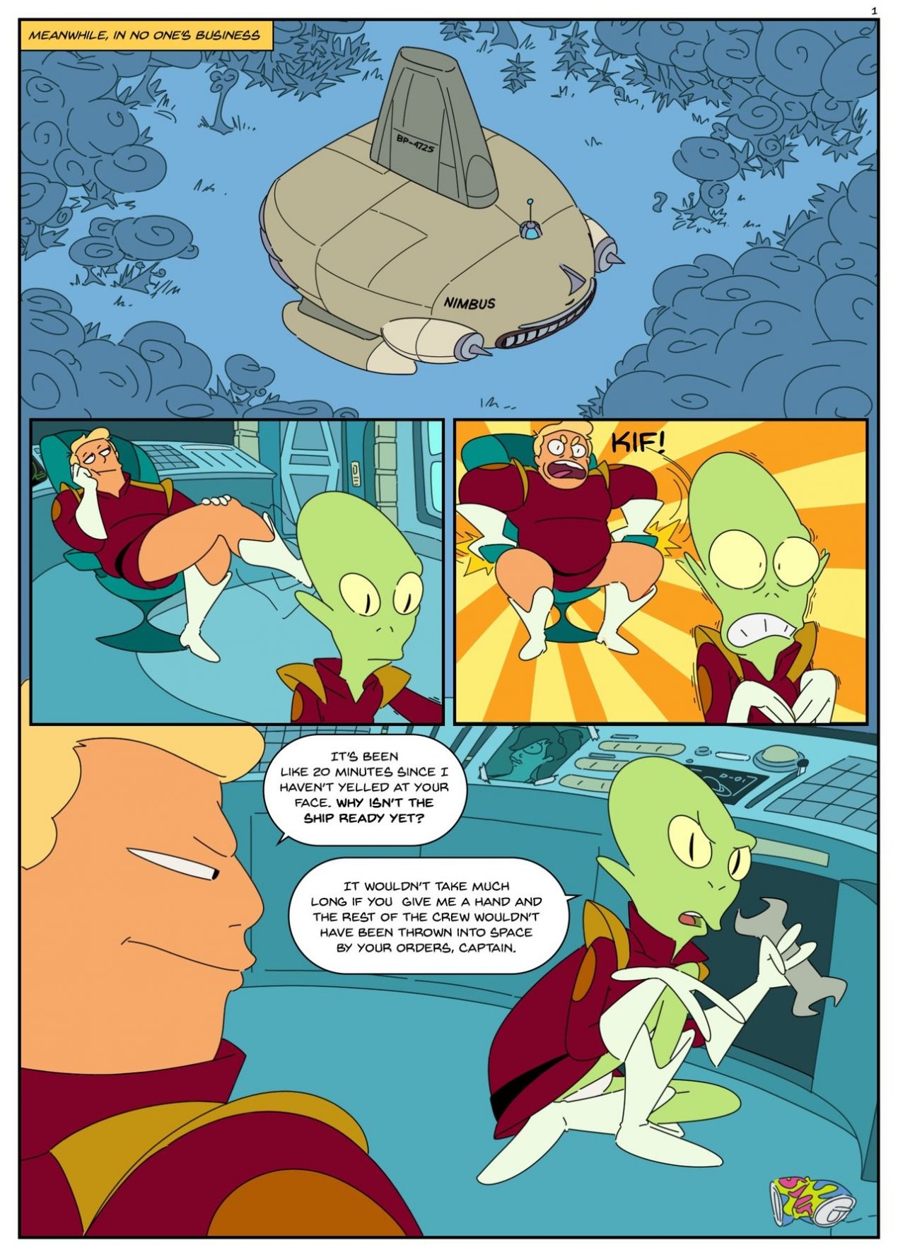 ZAPP BRANNIGAN & THE MISTERIOUS OMICRONIAN porn comic picture 2