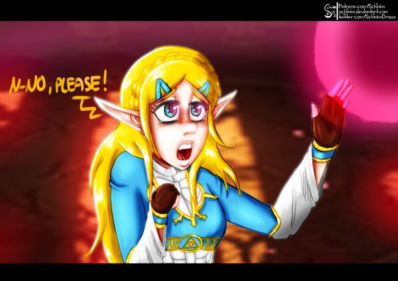 Zelda Getting Corrupted by Ganon
