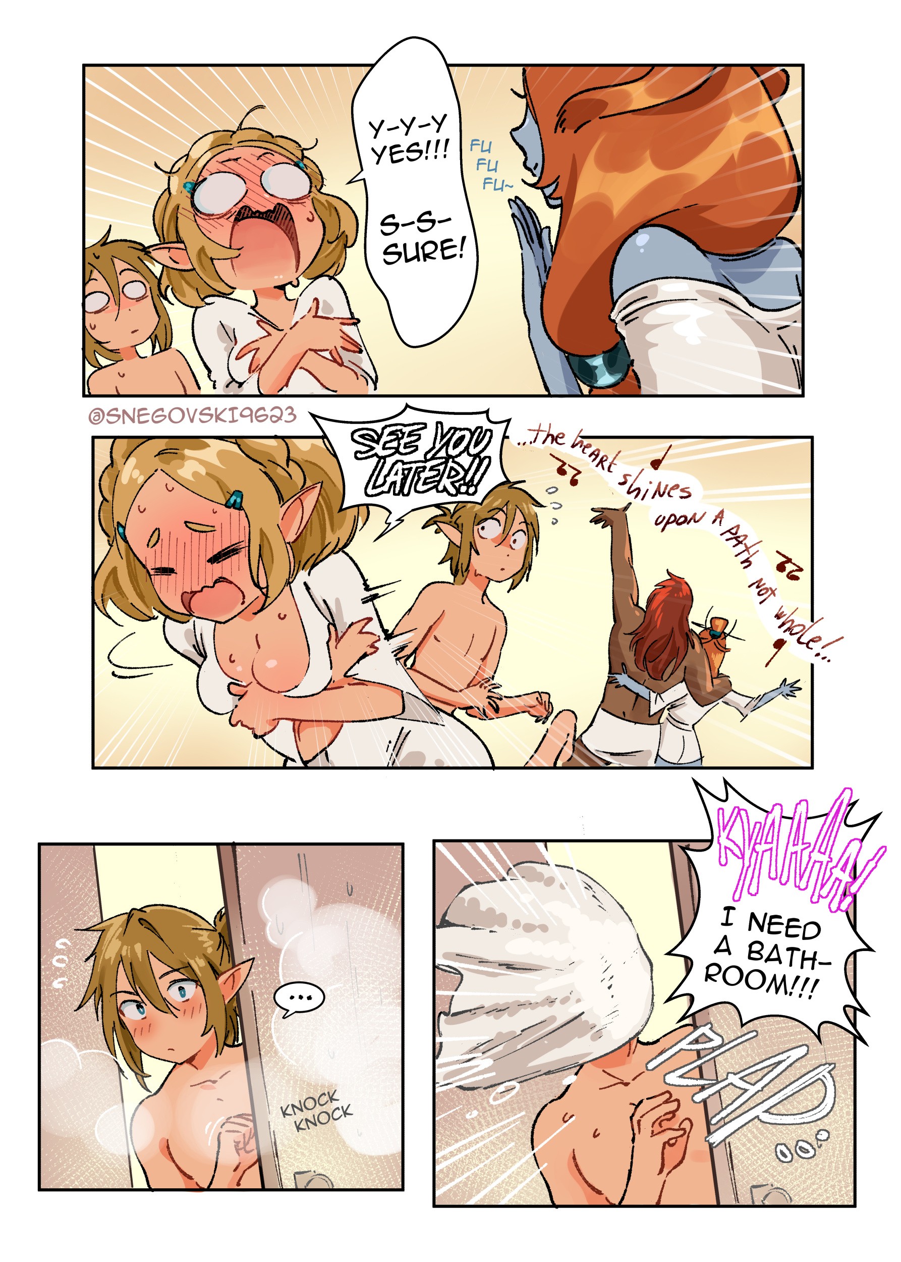 Zelda's Double Date porn comic picture 15